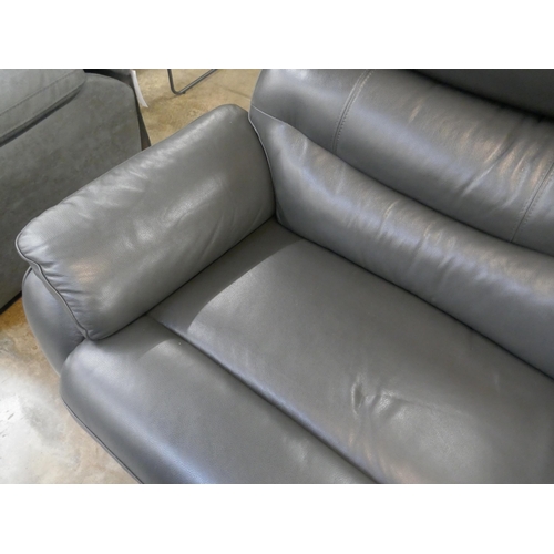 1376 - Fletcher 2.5 Seater Leather power Reclining sofa - Marked, Original RRP £1124.99 +VAT (4197-24) *Thi... 