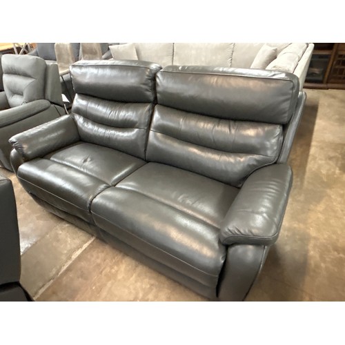 1376 - Fletcher 2.5 Seater Leather power Reclining sofa - Marked, Original RRP £1124.99 +VAT (4197-24) *Thi... 