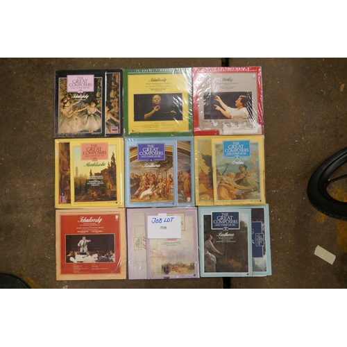 2140 - A box and case of LPs, approx. 200 in total including pop, country and easy listening