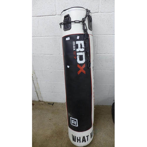 2234 - A RDX Max TZ7 Fight Me punching bag and matching RDX boxing gloves