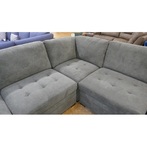 1412 - Tisdale 6 piece Dark Grey Sofa, Original RRP £1166.66 + VAT (4198-17) *This lot is subject to VAT