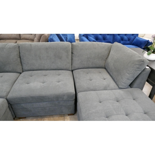 1412 - Tisdale 6 piece Dark Grey Sofa, Original RRP £1166.66 + VAT (4198-17) *This lot is subject to VAT