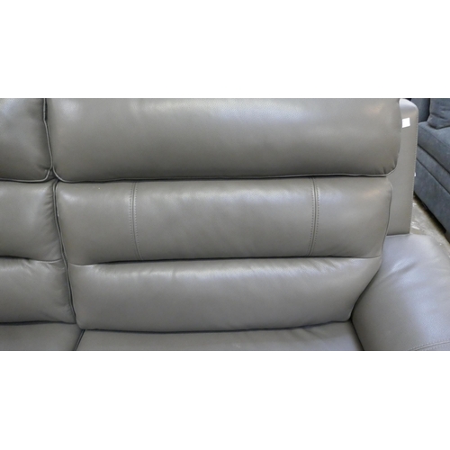 1419 - Ava Storm Grey Leather 2.5 Seater sofa, Original RRP £983.33 + VAT (4198-18) *This lot is subject to... 