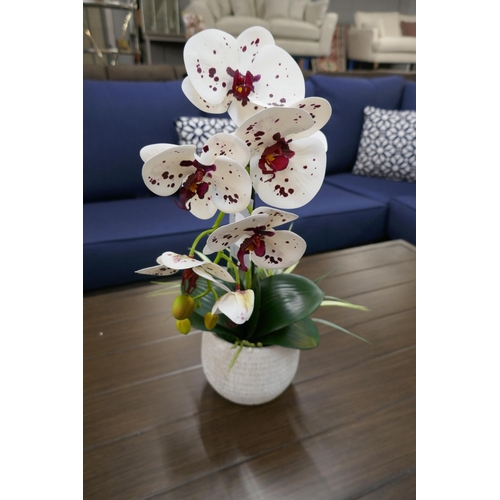 1444 - A single stem artifical Orchid, H 60cms (51963909)   #