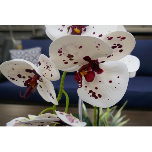 1444 - A single stem artifical Orchid, H 60cms (51963909)   #