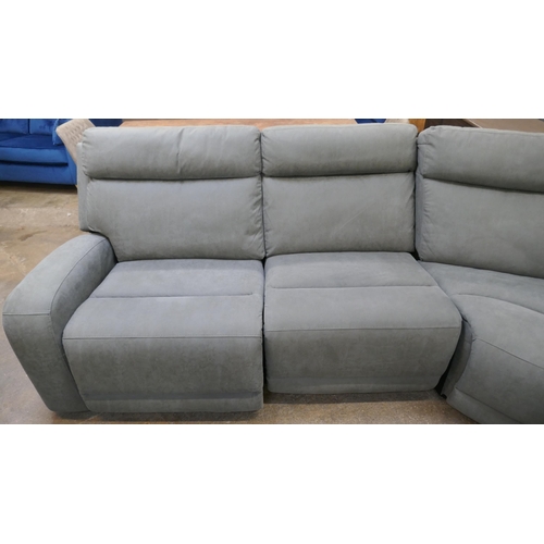 1445 - Justin Grey Sectional Reclining Sofa , Original RRP £1499.99 + VAT (4198-40) *This lot is subject to... 