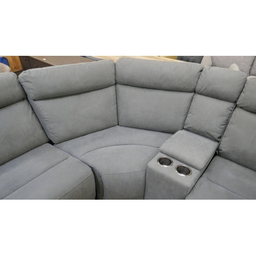 1445 - Justin Grey Sectional Reclining Sofa , Original RRP £1499.99 + VAT (4198-40) *This lot is subject to... 