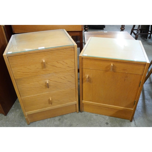 86 - Two Stag oak bedside chests