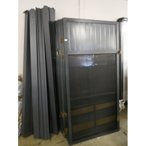 1547 - Sojag Charleston 12x12 Solarium parts with Slide Doors - not checked or tested, original RRP £2499.9... 