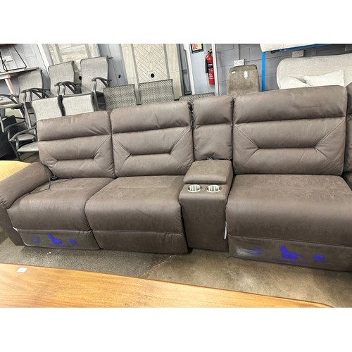 1455 - Justin Brown Sectional Reclining Sofa, Original RRP £1833.33 + VAT (4198-28) *This lot is subject to... 