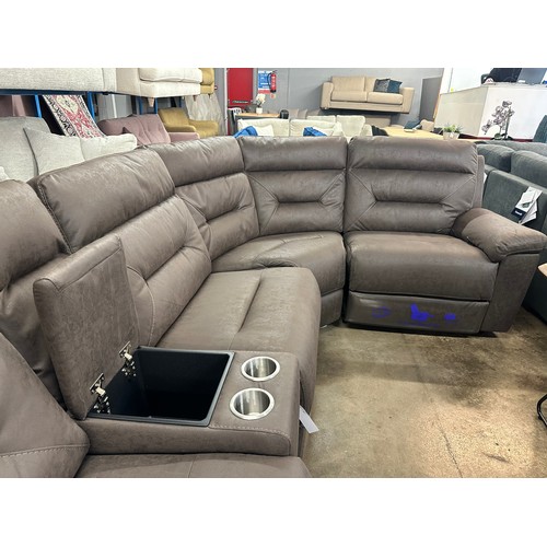 1455 - Justin Brown Sectional Reclining Sofa, Original RRP £1833.33 + VAT (4198-28) *This lot is subject to... 