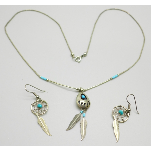 1011A - Turquoise set jewellery