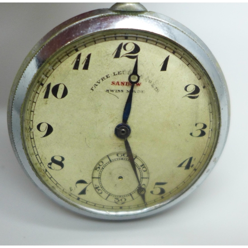 1056 - A Favre Leuba Sandow pocket watch