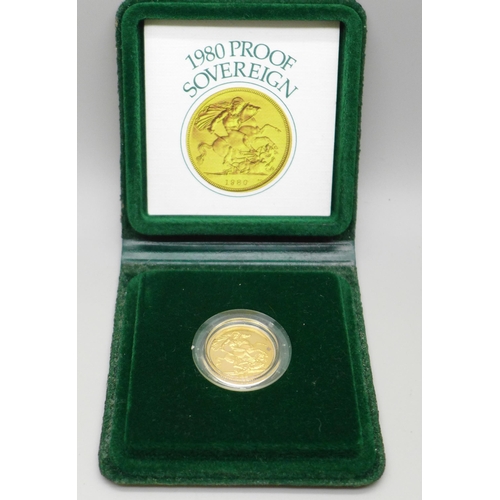 1108 - A 1980 proof full sovereign
