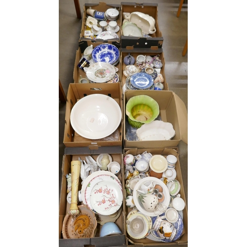 1130 - Eight boxes of mixed china **PLEASE NOTE THIS LOT IS NOT ELIGIBLE FOR POSTING AND PACKING**