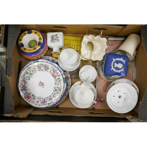 1130 - Eight boxes of mixed china **PLEASE NOTE THIS LOT IS NOT ELIGIBLE FOR POSTING AND PACKING**