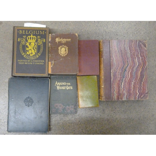 1145 - A Victorian family Bible, two volumes of Punch and other 19th/20th Century books **PLEASE NOTE THIS ... 