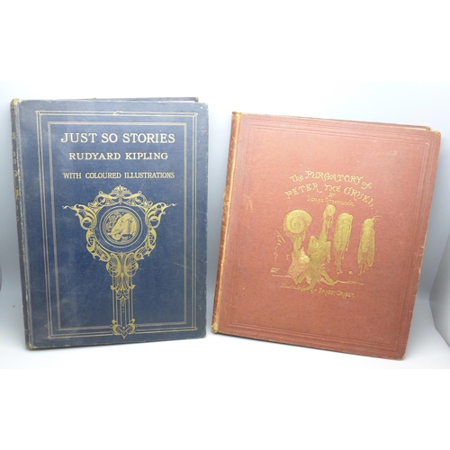 602 - Two volumes, The Purgatory of Peter The Cruel by James Greenwood, first edition, 1868 and Just So St... 