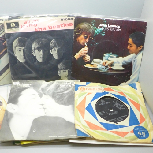 608 - Twenty-five The Beatles and solo EPS