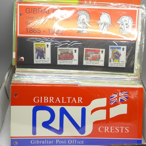 640 - Stamps; Gibraltar presentation packs, 1971 to mid 1990s (96 no.)