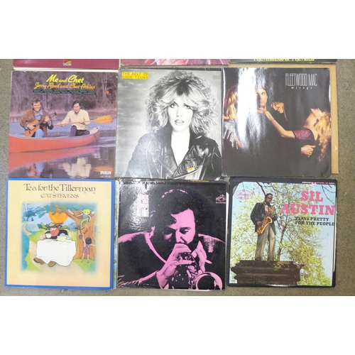 683 - Eighteen LP records, mostly 1970s, Captain Beefheart, Fleetwood Mac, Neil Young, etc.