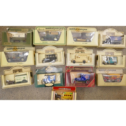 692 - Thirteen diecast vehicles including Models of Yesteryear, boxed