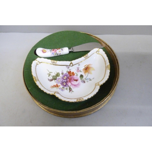 706 - Two boxed Royal Crown Derby Posies sets, dish and butter knife, and a Royal Crown Derby tea set, one... 