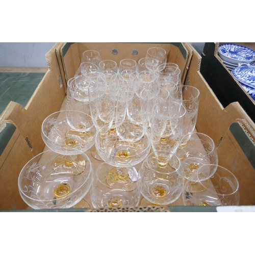 714 - Theresienthal Pieroth Romer exclusive glasses (five sets, 29 in total) **PLEASE NOTE THIS LOT IS NOT... 