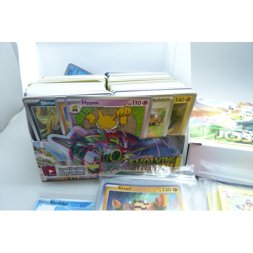 739 - 500+ Pokemon cards including Black Star rares and holographic cards in protective sleeves, cards com... 