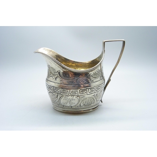 762 - A George III silver jug, London 1806, 80g