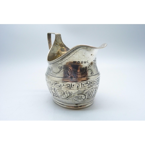 762 - A George III silver jug, London 1806, 80g