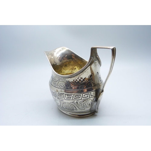 762 - A George III silver jug, London 1806, 80g