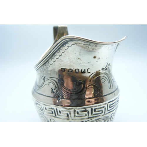 762 - A George III silver jug, London 1806, 80g