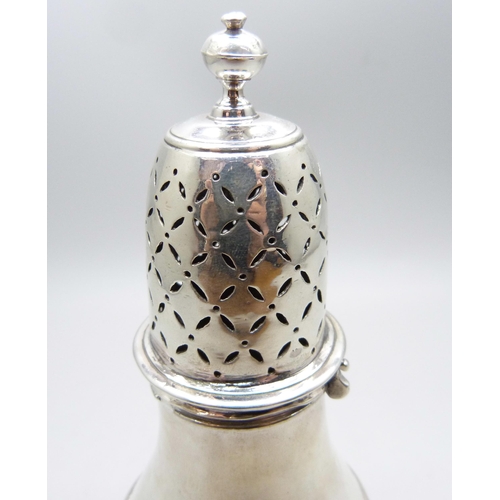 771 - A Queen Anne silver shaker, London 1711, 121g, 13.5cm