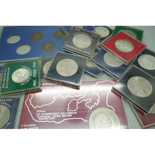 870 - A collection of mainly Commonwealth commemorative coins