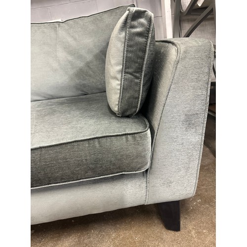 1461 - A Barker & Stonehouse pewter velvet corner sofa - RRP £2449