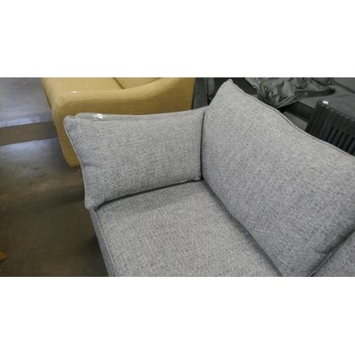 1467 - A grey weave three seater sofa