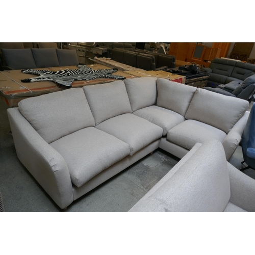 1482 - A Hattie oatmeal upholstered corner sofa