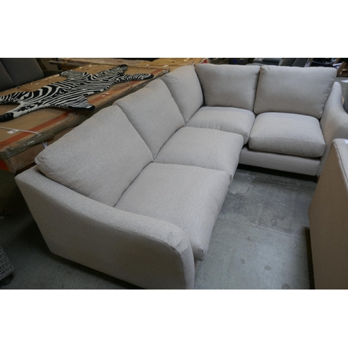 1482 - A Hattie oatmeal upholstered corner sofa