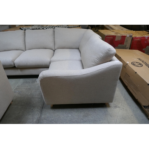 1482 - A Hattie oatmeal upholstered corner sofa