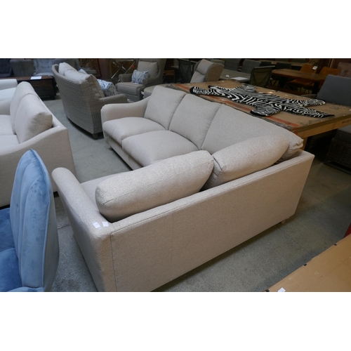 1482 - A Hattie oatmeal upholstered corner sofa