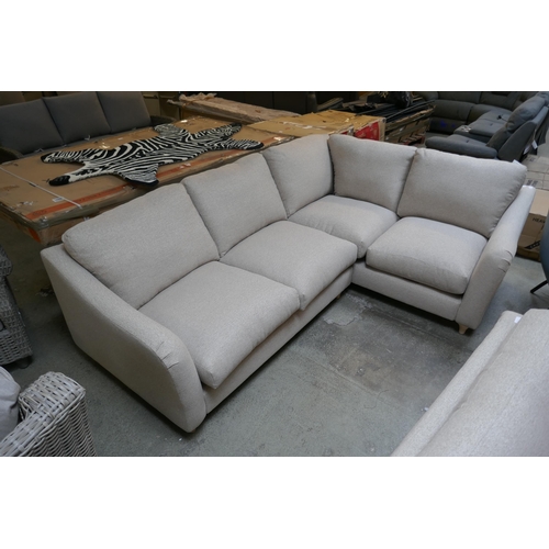 1482 - A Hattie oatmeal upholstered corner sofa