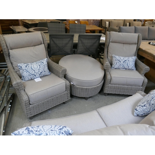 1494 - Peak Season Mikala Four Piece High Back Deep Seating Set, original RRP £2333.31 + VAT (4192-31) * Th... 