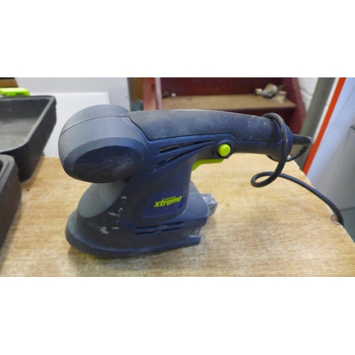 2048 - A Challenge Xtreme PSR750R rip saw and a Challenge Xtreme PMS22ON palm sander in case
