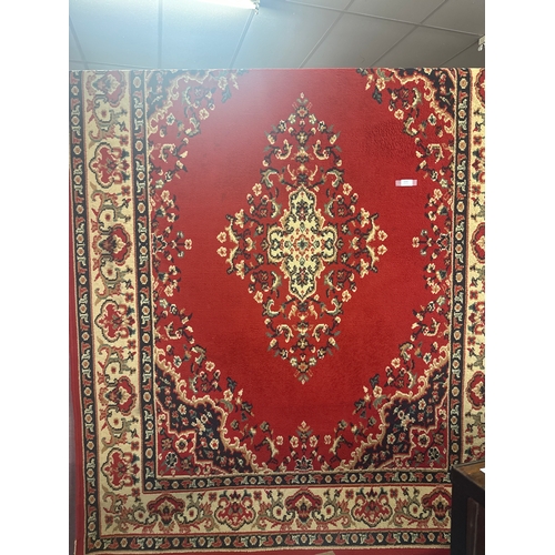 1500 - Red Ground Keshan Rug