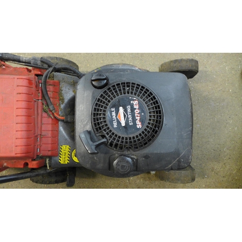 2244 - A Mountfield petrol driven lawn mower (208324628/B9) with a Briggs and Stratton SP470-ES engine