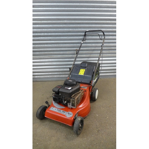 A Lazer by Mountfield Delta 42cm cutting width push petrol lawn mower with a Briggs and Stratton Cla