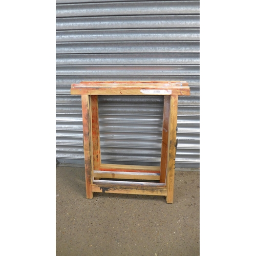 2277 - 6 Wooden folding trestles