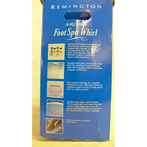 2287 - A Remington Aroma Foot Spa Whirl foot bath and massager