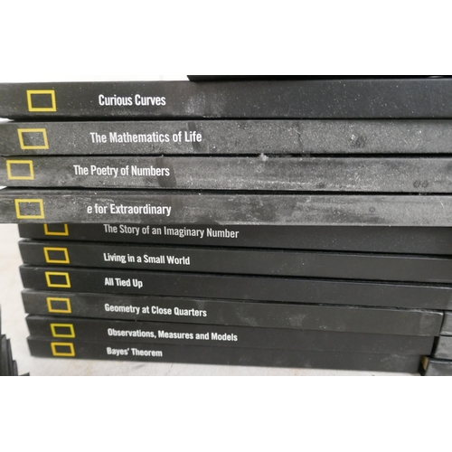 2311 - A full 60 issue collection of National Geographic 'Our Mathematical World' hard back books